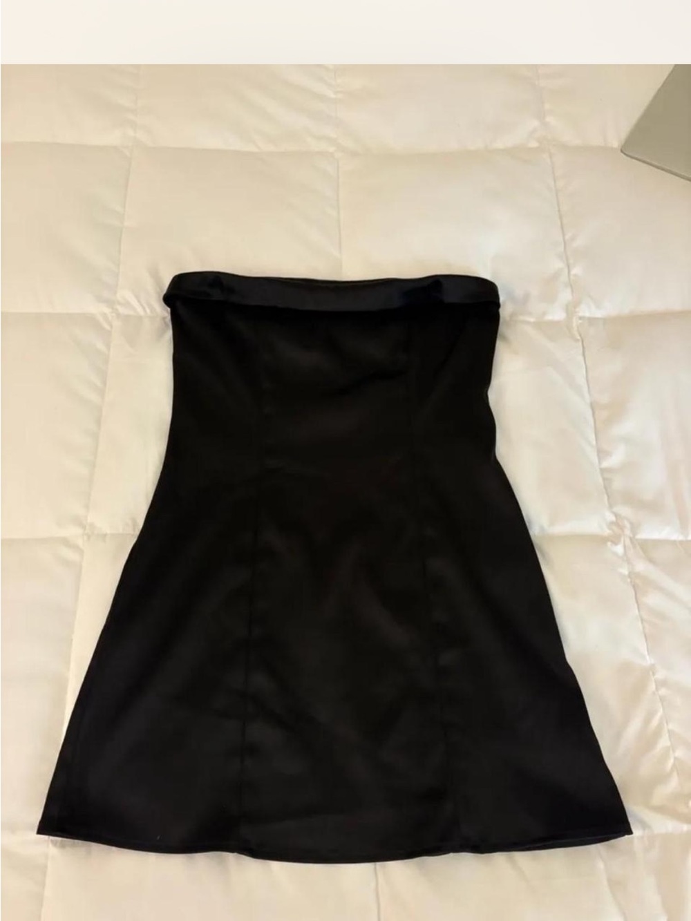 Altar'd State Black Strapless Mini Dress